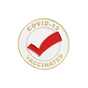 Boutons de broche vaccinés broches en métal de vaccin Badge broches de bouton de notification de destinataire de vaccin 0.9 pouces rondes