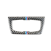 Boutons de commutateur phare en fibre de carbone cadre décoratif couverture garniture tableau de bord autocollant de moulage intérieur pour BMW F30 F31