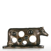 Bovins dans le Sculpture Eau Tomfeel Fiberglass Décoration Original Design Ox Vache Résumé