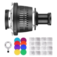 Bowens Mount Optique Snoot Conique Focalize Condenseur Art Effets Spéciaux En Forme De Faisceau De Lumière Cylindre