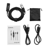 BOYA BY-BCA7 PRO Câble de microphone ultra long 6M / 20FT XLR vers connecteurs Lightning et USB-A Contrôle de gain à 3 niveaux avec remplacement de prise casque 3, 5 mm pour iPhone iPad Windows Mac PC