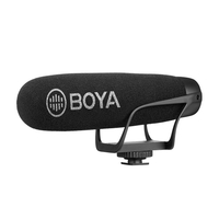 BOYA BY-BM2021 Microphone Shotgun vidéo super cardio de léger pour appareils photo reflex numériques Smartphone,  caméscopes,  enregistrement audio