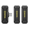 BOYA BY-WM3T2-U2 Mini 2.4G système de Microphone sans fil Microphones à pince à revers
