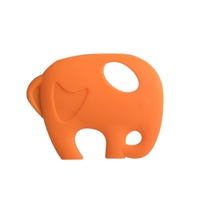 BPA Free Food Grade Silicone Elephant Toddler Teething Toys pour bébé Teether Chew Teething Collier Accessoire