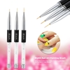 BQAN 11mm Nail Art UV Gel Peinture Ligne Brosse À Cheveux Stylo Manucure Nail Liner Outil