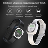 Bracelet anti-moustique à ultrasons pour enfants adultes,  bracelet anti-moustique électronique avec câble de chargement USB temps parfait pour la protection extérieure intérieure