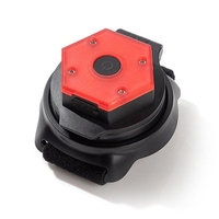 Bracelet de miroir de vélo 2-en-1 avec voyant d