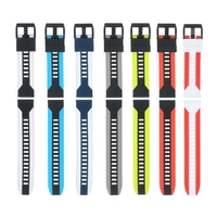 Bracelet de montre 20 mm Bracelet en silicone souple à dégagement rapide avec boucle Bracelet de montre respirant Compatible avec la montre intelligente / traditionnelle de 20 mm