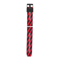 Bracelet de montre 22 mm Bracelet à dégagement rapide en silicone souple avec boucle Bracelet de montre respirant Compatible avec la montre intelligente / traditionnelle de 22 mm