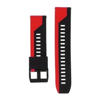 Bracelet de montre 22 mm Bracelet à dégagement rapide en silicone souple avec boucle Bracelet de montre respirant Compatible avec la montre intelligente/traditionnelle de 22 mm