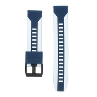 Bracelet de montre 22 mm Bracelet en silicone souple à dégagement rapide avec boucle Bracelet de montre respirant Compatible avec la montre intelligente / traditionnelle de 22 mm