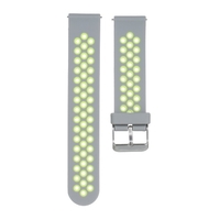 Bracelet de montre 22 mm Bracelet en silicone souple à dégagement rapide avec boucle Bracelet de montre respirant Compatible avec une montre intelligente / traditionnelle de 22 mm