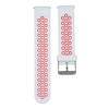 Bracelet de montre 22 mm Bracelet en silicone souple à dégagement rapide avec boucle Bracelet de montre respirant Compatible avec une montre intelligente / traditionnelle de 22 mm