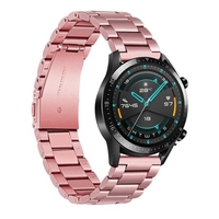Bracelet de montre de 22 mm en acier inoxydable Bracelet de montre Bracelet de remplacement compatible avec HUAWEI WATCH GT2 46 mm / HONOR MagicWatch2 46 mm / HONOR MagicWatch