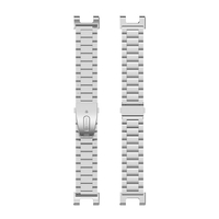 Bracelet de montre en acier inoxydable compatible avec le bracelet de remplacement de bracelet de montre Huami Amazfit T-Rex T-Rex Pro pour les bracelets en métal de la série Huami