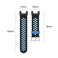 Bracelet de montre en silicone compatible avec le bracelet de remplacement de bracelet de montre Huami Amazfit T-Rex / T-Rex Pro pour la série Huami