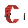 Bracelet de montre en silicone de rechange unisexe 22 mm avec boucle tournevis noire compatible avec la montre GARMIN Forerunner 745,  noir