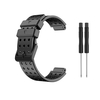 Bracelet de montre en silicone poreux de 22 mm avec tournevis de remplacement pour hommes et femmes compatible avec la montre GARMIN,  noir