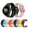Bracelet de montre en silicone remplaçable 20 mm / 22 mm Bracelet de montre à boucle Bracelet de montre compatible avec Samsung Galaxy Watch Active2 bleu foncé