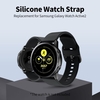 Bracelet de montre en silicone remplaçable 20 mm / 22 mm Bracelet de montre à boucle Bracelet de montre compatible avec Samsung Galaxy Watch Active2 noir