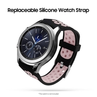 Bracelet de montre en silicone remplaçable avec boucle de bracelet de montre respirant Compatible avec la montre intelligente universelle de 22 mm,  blanc