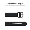 Bracelet de montre en silicone remplaçable Bracelet de montre à boucle de 22 mm Compatible avec Samsung Galaxy Watch Active2 noir