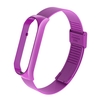 Bracelet de montre intelligente Bracelet de remplacement Bracelet de montre Ceinture Double boucle élastique Bracelet en métal en acier inoxydable Compatible avec Xiaomi Mi Band 5