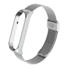 Bracelet de montre intelligente Bracelet de remplacement Bracelet de montre Ceinture Double boucle élastique Bracelet en métal en acier inoxydable Compatible avec Xiaomi Mi Band 5