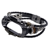 Bracelet de remplacement rétro pour bracelet en cuir Mi Band 6/6 NFC Compatible avec bracelet en cuir de remplacement Xiaomi Mi Band 5 Bracelet de perles en cuir
