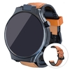 Bracelet de remplacement souple Bracelet de montre intelligent en cuir Ceinture de montre à dégagement rapide Bracelet de montre réglable et respirant Compatible avec la montre intelligente LOKMAT APPLLP Pro 26mm