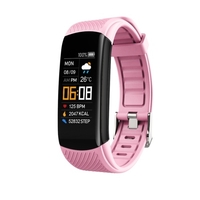 Bracelet de sport intelligent C5 Écran tactile unique TFT de 0, 96 pouce BT4.0 IP67 Étanche Faible consommation d
