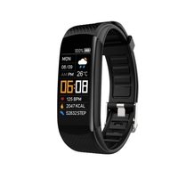 Bracelet de sport intelligent C5 Écran tactile unique TFT de 0, 96 pouce BT4.0 IP67 Étanche Faible consommation d