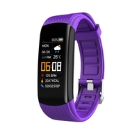 Bracelet de sport intelligent C5 Écran tactile unique TFT de 0, 96 pouce BT4.0 IP67 Étanche Faible consommation d
