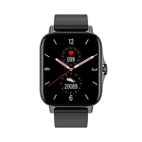 Bracelet de sport intelligent H1 Écran tactile IPS de 1, 7 pouces BT5.0 Double CPU Appel BT IP67 Moniteur de sommeil/fréquence cardiaque/pression artérielle étanche 24 modes sportifs Endurance ultra-longue Message de numérotation personnalisé/Appel/R
