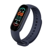 Bracelet de sport Mouvement intelligent Fréquence cardiaque et surveillance du sommeil Consommation de calories Réveil Connexion BT 0.96in Noir