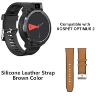 Bracelet en cuir Smartwatch à dégagement rapide de 24 mm Remplacement de la bande de montre réglable souple pour montre intelligente KOSPET Optimus 2