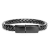 Bracelet tissé en cuir PU Support de câble de données Transmission de données d
