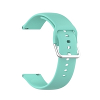 Bracelets de montre Bracelets de montre en silicone souple à dégagement rapide Boucle en argent Plusieurs couleurs 22mm Compatible avec Haylou Solar LS05