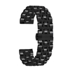 Bracelets de montre en acier inoxydable de 20 mm avec extrémité droite Bracelet de montre à dégagement rapide Bracelet de montre poli avec boucle papillon Compatible avec montre intelligente / traditionnelle de 20 mm