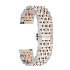 Bracelets de montre en acier inoxydable de 20 mm avec extrémité droite Bracelet de montre à dégagement rapide Bracelet de montre poli avec boucle papillon Compatible avec montre intelligente / traditionnelle de 20 mm