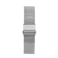 Bracelets de montre en acier inoxydable de 20 mm Bracelet en métal de remplacement de bracelet en maille à dégagement rapide avec boucle pliante Bracelet réglable Bracelet de montre compatible avec la montre intelligente / traditionnelle de 20 mm