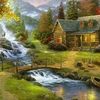 Bricolage 5D Diamant Peinture Kit Cottage Maison Modèle