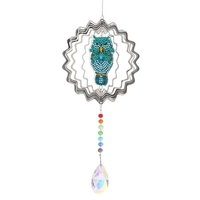 Bricolage diamant peinture carillon éolien motif animal perceuse diamant broderie Kit bricolage maison suspendus décoration