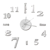 Bricolage horloge murale miroir sans cadre horloge murale grands autocollants muraux muets pour salon décorations pour la maison