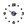 Bricolage horloge murale sans cadre muet Stickers muraux 40 diamètre Design moderne autocollant pour salon maison cuisine bureau chambre décorations cadeaux