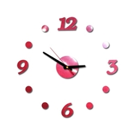Bricolage horloge murale sans cadre muet Stickers muraux 40 diamètre Design moderne autocollant pour salon maison cuisine bureau chambre décorations cadeaux