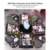 Bricolage Surprise Amour Explosion Boîte Album Album Photo DIY Boîte De Faveur pour Anniversaire Cadeau D