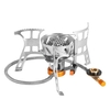 Brûleur fendu pliable de cuisinière extérieure de gaz de camping de poêle à gaz de camping de coupe-vent portatif