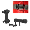 Broches de verrouillage de capot Kit de mise à niveau de la butée en caoutchouc et en acier inoxydable pour éliminer le flutter et le tremblement de la hotte,  remplacement sûr pour Jeep JK Wrangler KJ09145BK,  2007 à 2017