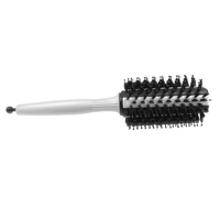Brosse à cheveux réglable Brosse à cheveux Brosse à rouleau Brosse ronde professionnelle à travers les enchevêtrements avec facilité pour tous les types de cheveux Brosse à rouleau